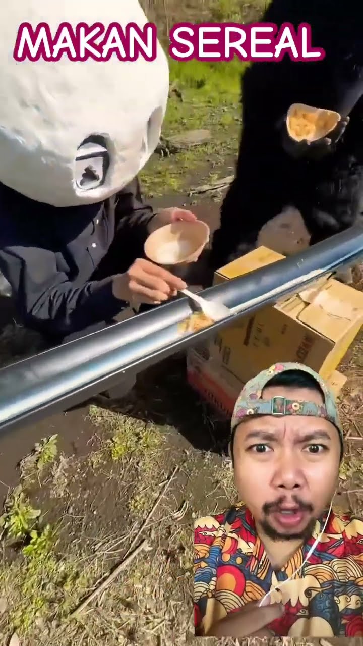 MAKAN SEREAL DI PIPA AIR!!!? #funny #shorts #happy