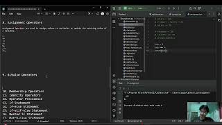 Python Lecture 5 | Operators in Python | Relational, Logical, Assignment, Bitwise, Membership