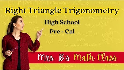 Right Triangle Trigonometry