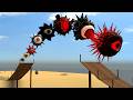 Which Mr Sun Phases Sprunki can Jump the Farthest? Garry's Mod