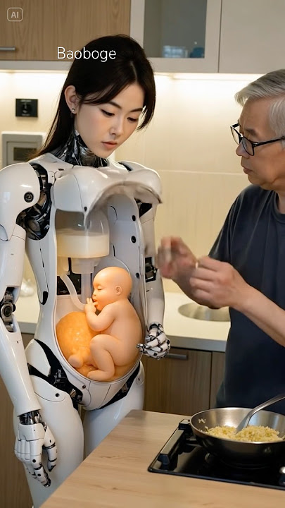 Robots give birth to life#robot #beautiful #humanoid #cyberpunk