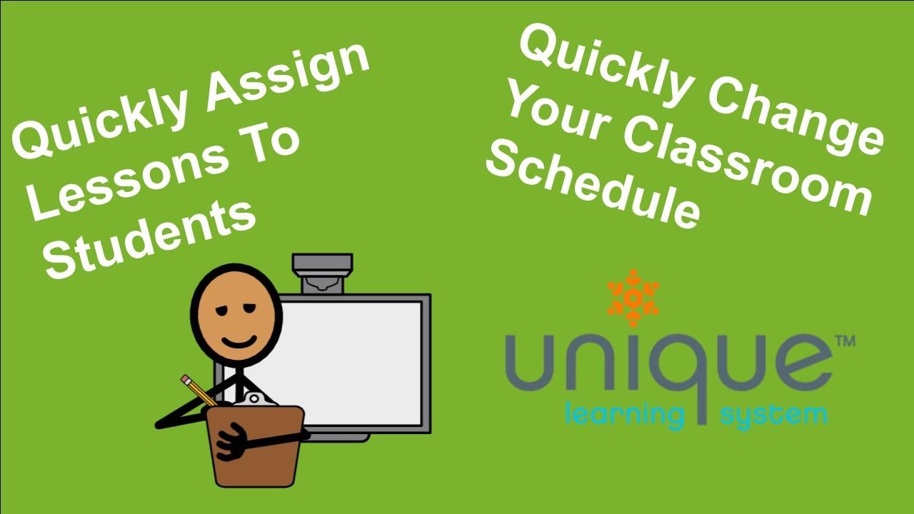 how to assign assignments in unique learning system