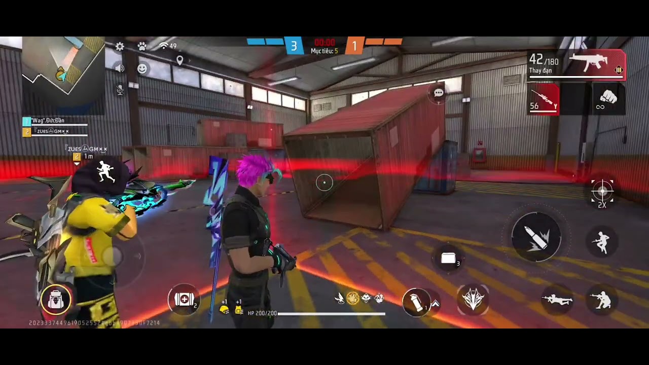 Thg bạn gánh còng lưng 😅 #freefire #doclangchien 