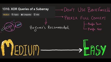 1310. XOR Queries of a Subarray - LeetCode POTD - 13 September 2024