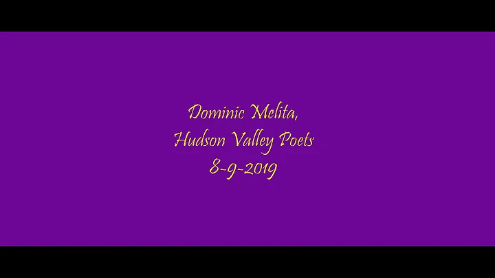 11 Dominic Melita, Hudson Valley Poets, 8-9-2019.