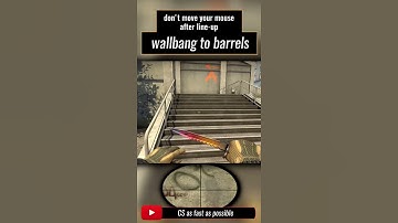 Overpass: Wallbang from T spawn to B barrels | csgo #shorts