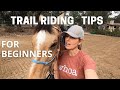 HORSE TRAIL RIDING TIPS. Horse trail riding for beginners!