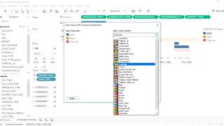 Tableau - Update data set join condition and create visualization object and calculated fields.