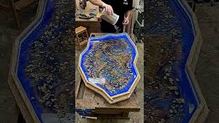 Title: How to Make a Luxury Geode Epoxy Resin Table 🤩 (Satisfying DIY!)