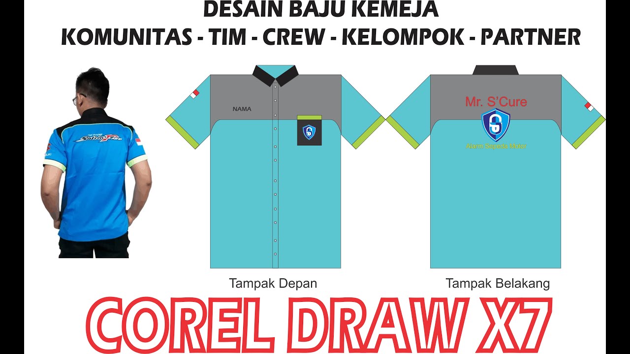 Tutorial Desain  Baju  Kemeja Corel Draw  X7  YouTube