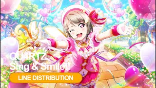 【Love Live! Nijigaku】QU4RTZ - Sing & Smile!! - Line Distribution