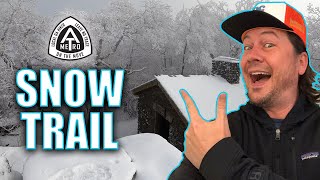 Coosa Backcountry Trail To Blood Mountain - Hiking On Snow Covered Trails