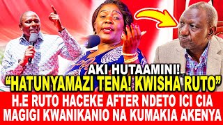 H.E RUTO HACEKE AFTER NDETO ICI CIA MAGIGI KWANIKANIO NA KUMAKIA AKENYA
