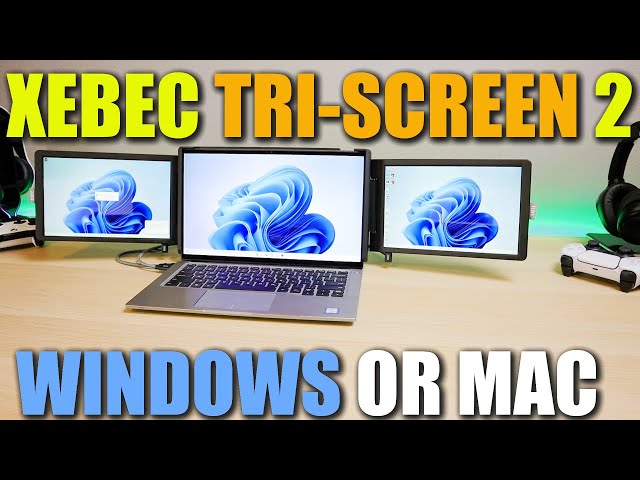 Xebec Tri-Screen 3 for Mac| DisplayLinkアダプター付きノート