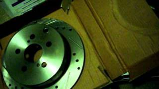 07 SCION TC DRILLED SLOTTED BRAKE ROTORS