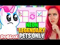 I Challenged MeganPlays to Trade ONLY *NEON LEGENDARY PETS in Adopt Me for 24 Hours! Roblox Adopt Me