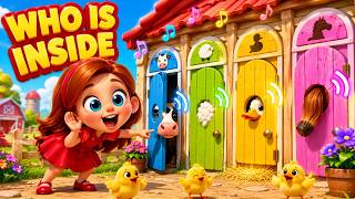Who’s Behind the Barn Door? | Farm Animal Sounds Song