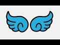 Wings drawing and coloring for kids  coloring for children  art color for kids