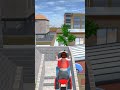 Sakura red bike stairs stunts #sakuragame #sakuraschoolsimulatorindonesia