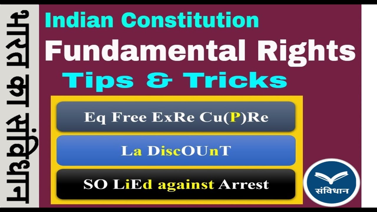 Some Tips On Rights Fundamental Rights Quick Learning | मूल अधिकार Tips and Tricks ...