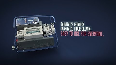 The fully automatic fiber blowing machine: EasyFlow SMART