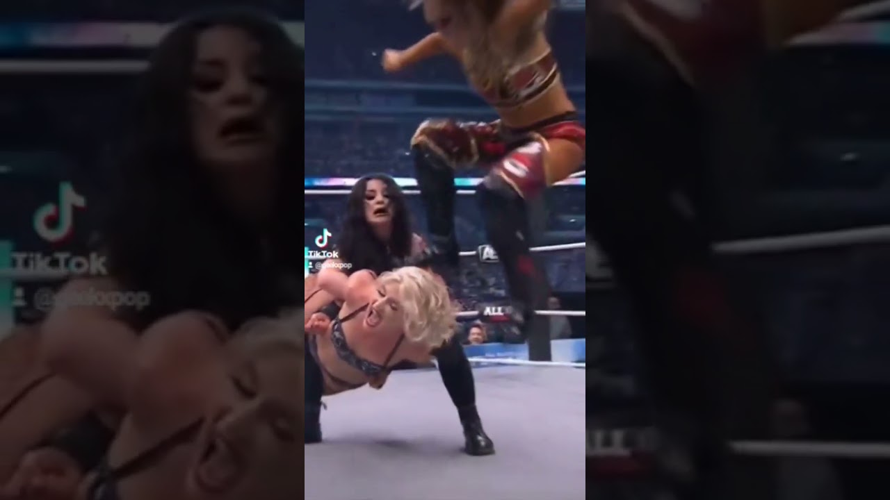 Britt Baker really just did Toni Storm like that while Saraya had her in a submission hold 