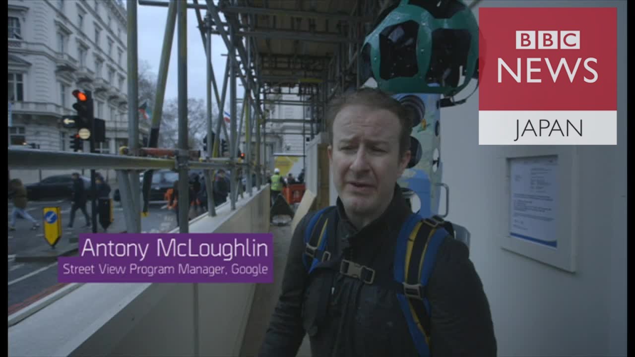 バンクシー壁画　グーグルのストリートビューに - YouTube