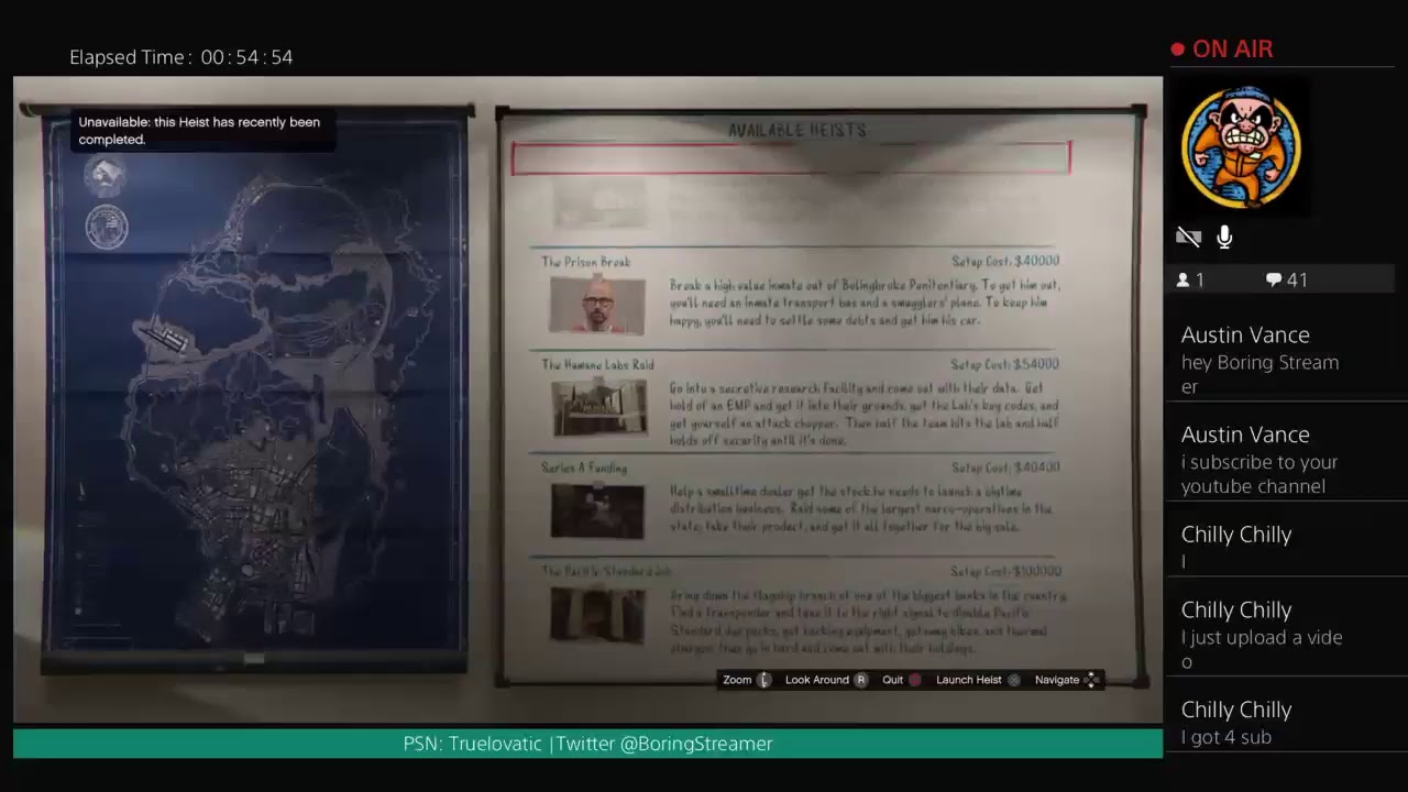 BORING STREAM - GTA ONLINE  -FLEECA HEIST AND MORE