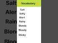 Vocabulary words #short #shorts