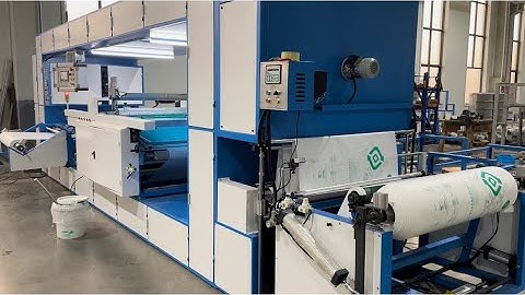 RPET Nonwoven Single Color Screen Printing Machine/Roll To Roll High Speed Screen Printing