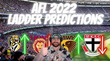 Reacting to my 2022 AFL LADDER AND FINALS PREDICTIONS!