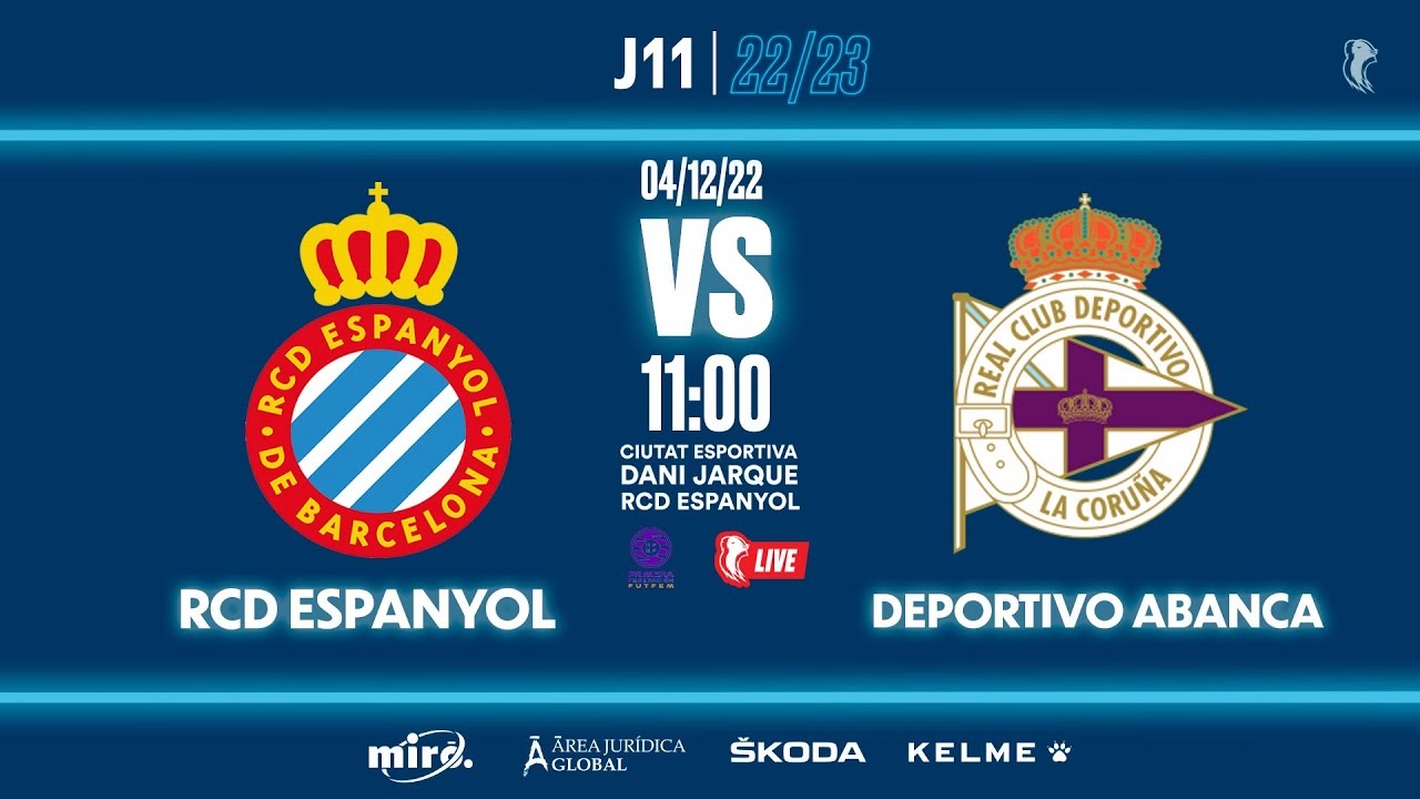 🔴 #EspanyolMEDIA ⚽️ Femení 🆚 Deportivo Abanca | J11 | 1ª RFEF -
