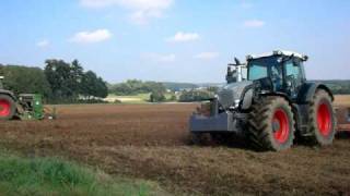 Fendt 936 Vario black Beauty mit Kverneland Pflug und Fendt 924 Vario mit Heva Frontpacker und Amazone Drillkombi Teil 1