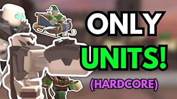 Can I Beat Hardcore Using Only UNIT TOWERS? - Tower Defense Simulator Roblox