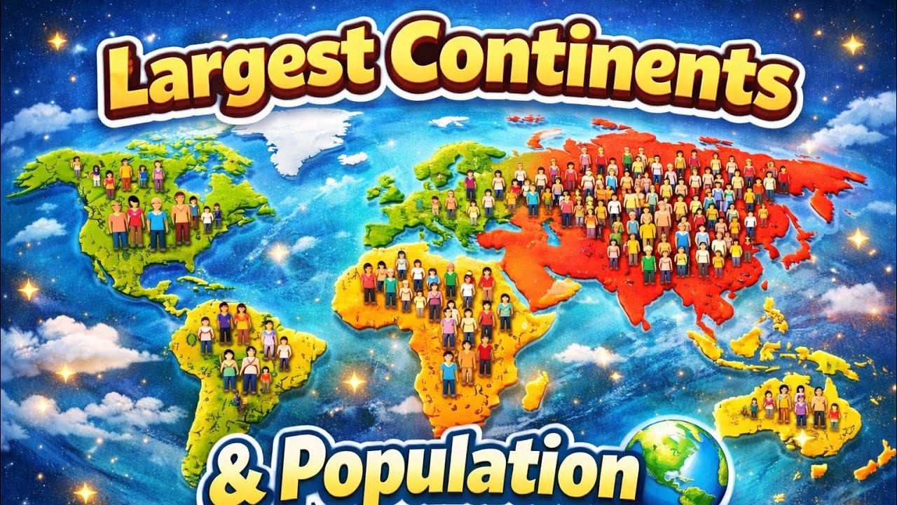 Largest Continents in the World & Their Population 🌏 – Amazing Facts!"