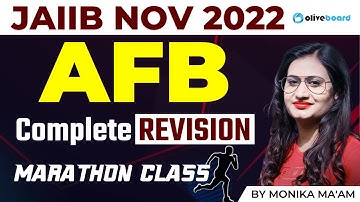 JAIIB November 2022 | JAIIB AFB | Complete Revision | Marathon Class | By Monika Ma