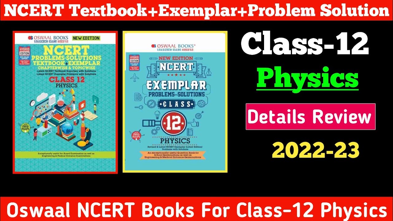 Oswaal NCERT Textbook Exemplar Class 12 Physics NCERT Exemplar Oswaal ncert textbook exemplar class 12 physics ncert exemplar