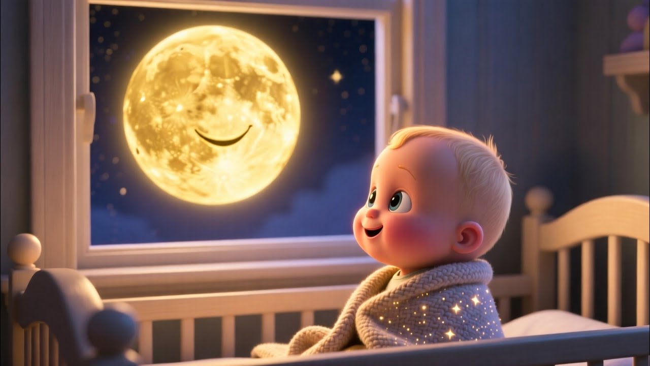 Bedtime Moon Glow 🌙 Baby Sleep Song | Calm Lullaby for Toddlers