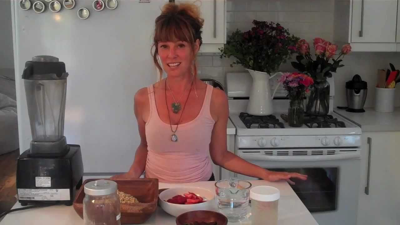 Buckwheat groats strawberry porridge