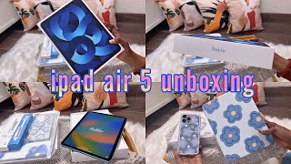 فتح ايباد اير 5 ازرق 2022 + ملحقات الايباد من شي ان ?? UNBOXING Apple IPAD AIR BLUE 5TH GENERATION