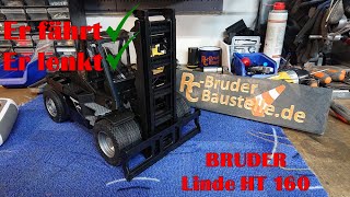 Linde HT160 Gabelstapler Bruder RC-Umbau Folge 2 - Antrieb und Lenkung!