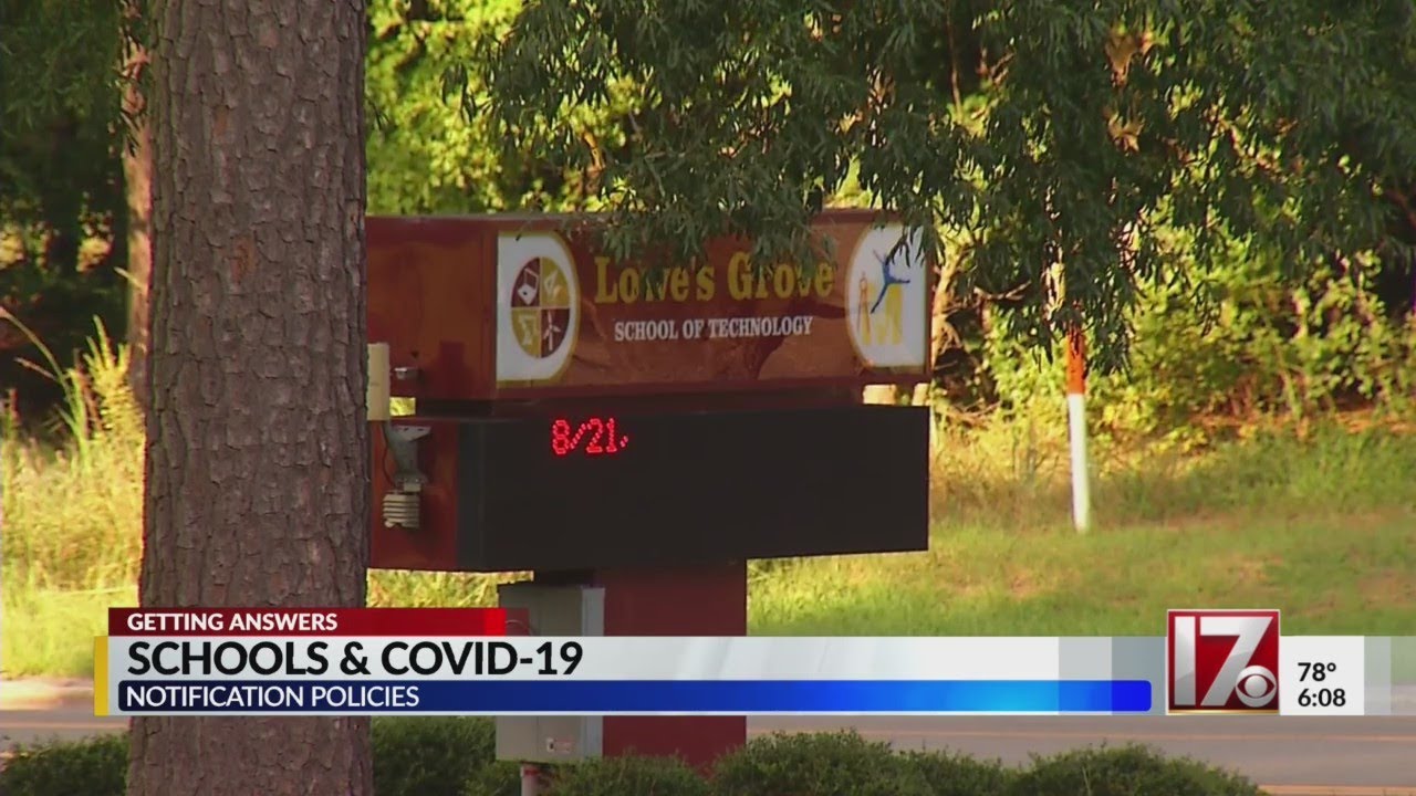 How will Triangle schools let parents know about COVID-19 cases?