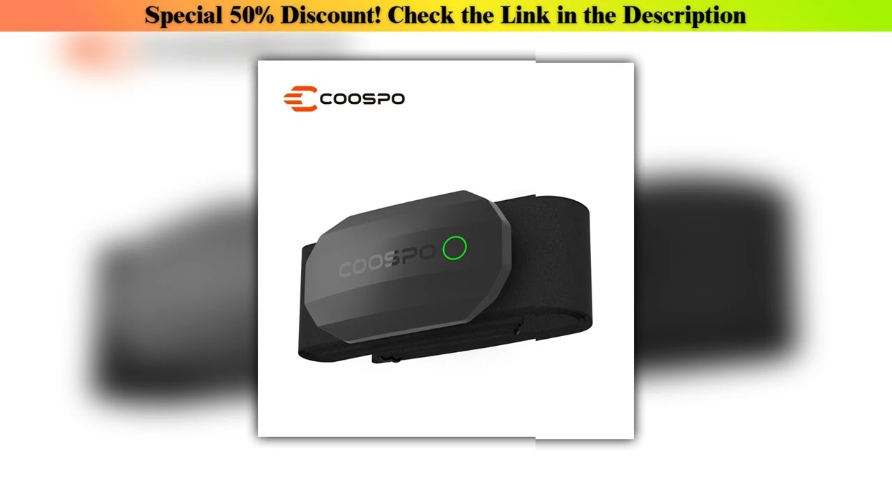 First Look COOSPO H808S Heart Rate Sensor Dual Mode ANT Bluetooth With Chest Strap Cycling Computer
