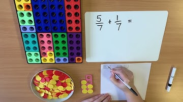Year 3 - Adding fractions with the same denominator (within one whole) - Numicon and Bar Models