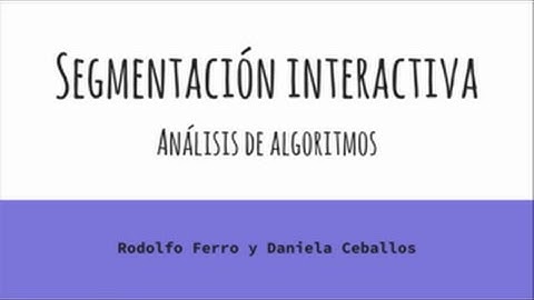 Análisis de Algoritmos - Segmentación Interactiva