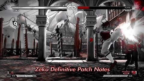 Street Fighter V Zeku Definitive Patch Notes