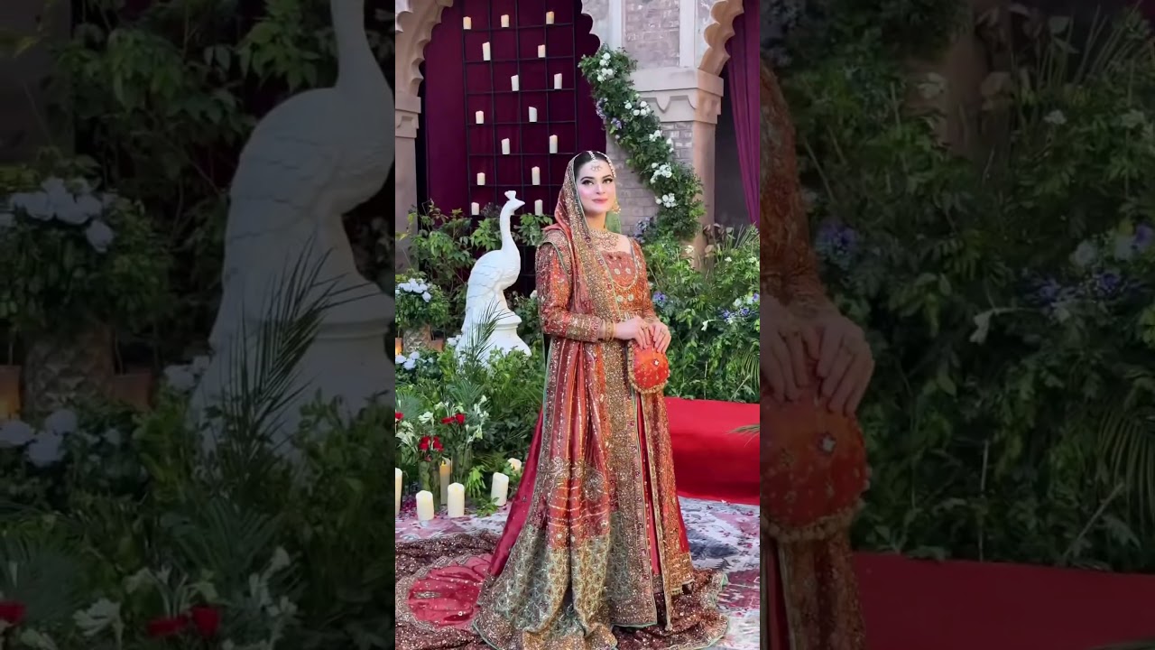 Aiman Khan in a fall bridal look