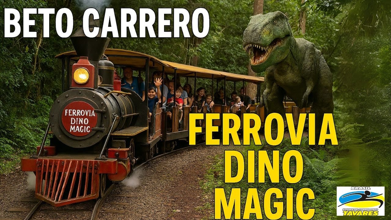 Passeio de Trem na Ferrovia DinoMagic | Beto Carrero