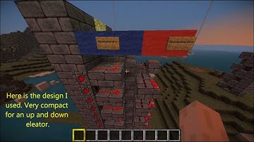 Minecraft: 6x6 Up and Down Zipper Elevator