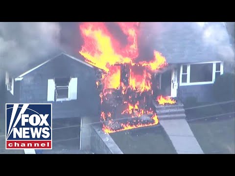 Over 20 homes on fire after gas explosions near Boston